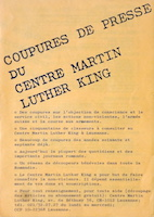 Documentation du Centre Martin Luther King : Description du classement et du dépouillement des périodiques vignette
