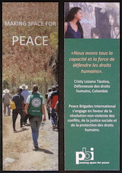 Marque-page « Making space for peace » vignette