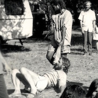 Exercices de formation à l'action non-violente au CUN du Larzac, été 1989 vignette