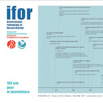 ifor : 100 ans pour la non-violence = 100 Jahre für Gewaltfreiheit