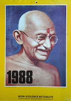 1988 : [calendrier consacré à Gandhi]