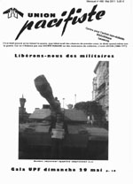 Union pacifiste : journal de l'Union pacifiste de France, section française de l'Internationale des résistants à la guerre (IRG)