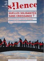 Silence > No 423 (mai 2014), Quelles solidarités sans croissance? vignette