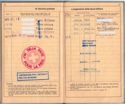 Il libretto di servizio di (Livret de service de) A.B., 1972-1978 vignette